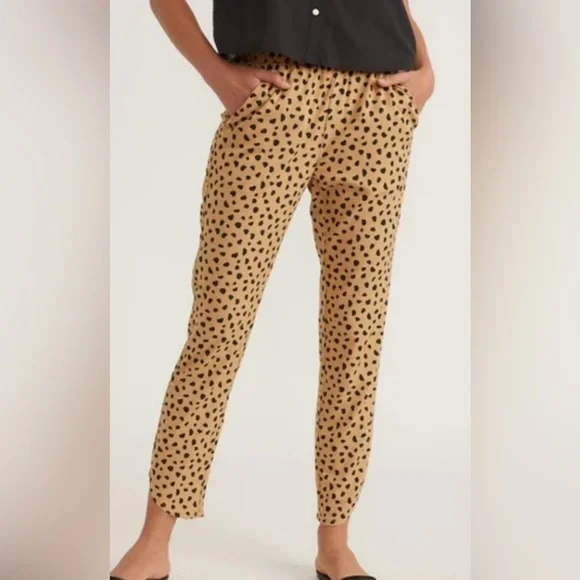 BNWOT Marine Layer Allison Cheetah Lightweight Pant size small - Picture 3 of 12